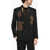 DSQUARED2 Virgin Wool Double Breast Blazer With Sequined Black
