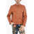 DSQUARED2 Leather Jacket With Side Buckle Brown