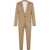 DSQUARED2 Stretch Cotton Notch Lapel 2-Button Suit Beige