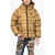 DSQUARED2 Rip Stop Check Padded Jacket Brown