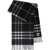 Burberry Embroidered cashmere Scarf BLACK/CALICO