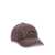Ganni Washed effect baseball cap Brown