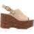 Chloe Maxime wedge Sandals DESERT SAND