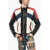DSQUARED2 Leather Color Block Jacket White