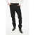 DSQUARED2 Virgin Wool Cigarette Fit Pants With Rhinestone Side Band Black