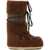 Moon Boot "Icon" Boot With Logo BROWN