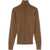 LEMAIRE Wool High Collar Cardigan BROWN