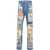 DSQUARED2 Distressed Effect 624 Jeans With Betty Boop Patch 20Cm Blue