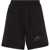 DSQUARED2 Icon Cotton Blend Shorts With Embossed Monogram Black