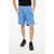 DSQUARED2 Solid Color Cotton Shorts Blue