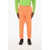 DSQUARED2 Solid Color Cotton Joggers Orange