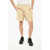 DSQUARED2 Solid Color Cotton Shorts Beige