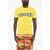 DSQUARED2 Cotton Crew-Neck T-Shirt With Print Yellow