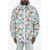 DSQUARED2 The Smurfs All-Over Printed Nylon Windbreaker Jacket Multicolor