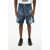DSQUARED2 Distressed Effect Denim Shorts Blue
