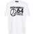 DSQUARED2 Cotton Crew-Neck T-Shirt With Print Black & White