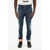 DSQUARED2 Painting Effect Jeans With Side Logo 17Cm Blue