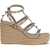 Valentino Garavani Rockstud Torchon 95 Wedges POUDRE