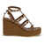 Valentino Garavani Rockstud Torchon 95 Wedges TOBACCO