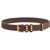 Valentino Garavani Suede Belt with Rockstuds TESTA DI MORO