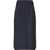 Maison Margiela Midi Skirt With Zipper Detail BLUE