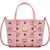 MCM Extra-Mini "Toni Top-Zip" Bag In Visetos PINK