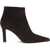 THE ROW Squared Toe nappa leather ankle Boots LACQUER BROWN