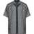 Versace Silk Shirt with V Greca print DARK ANTHRACITE TONAL