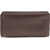 THE ROW Compact square leather Clutch Bag BURGUNDY ANS