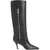AMINA MUADDI Leather Mona Boot 80 calf BLACK