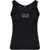 Versace Tank Top in cotton rib stretch BLACK