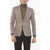 CORNELIANI Cc Collection Side Vents Notch Lapel Reset 2-Button Blazer Beige