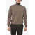 CORNELIANI Cc Collection Turtleneck Cashmere Blend Sweater Brown