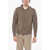 CORNELIANI Cc Collection Cashmere Blend Full Zip Sweater With Hood Brown