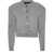 ROTATE Birger Christensen Cardigan With Letters GREY