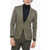 CORNELIANI Cc Collection Side Vents Notch Lapel Reset 2-Button Blazer Green