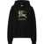 Burberry Cotton Hoodie with faded EKD BLACK