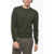 CORNELIANI Cc Collection Crew Neck Cashmere Blend Sweater Military Green