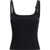 COURRÈGES Buckle 90’s Rib tank Top BLACK