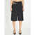 Chloe Bermuda Shorts With Double Belt BLACK