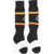 Marcelo Burlon Kappa Stretch Fabric Long Socks With Contrasting Details Black