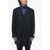 CORNELIANI Cc Collection Virgin Wool District Check Single Brested Coat Blue