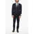 CORNELIANI Cc Collection Virgin Wool Suit With Peak Lapel Midnight Blue