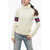 Gucci Cable Knit Wool Blend Sweater With Contrasting Bands White