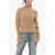Aspesi Openwork Wool Crew Neck Sweater Beige