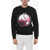 DSQUARED2 Crew Neck Surf Sweatshirt With Front Print Black