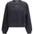 Alexander Wang Crystal Hotfix Logo Sweatshirt WASHED BLACK