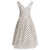 Self-Portrait Polka dot flared midi dress White