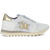 Atlantic Stars Alhena White, Gold And Silver Leather Sneakers* White