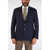 CORNELIANI Id Silk Cotton And Linen Blazer Blue